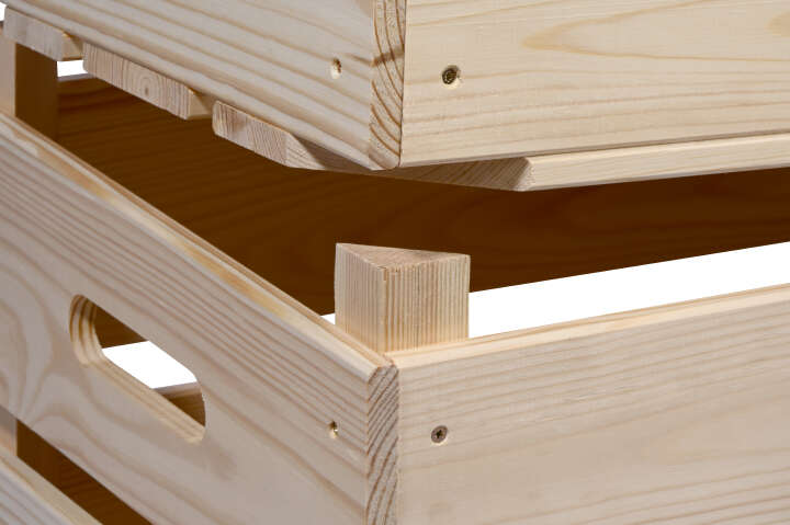 dobar Vorratskiste aus Holz stapelbar